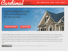 Tablet Screenshot of cardinal-building.com
